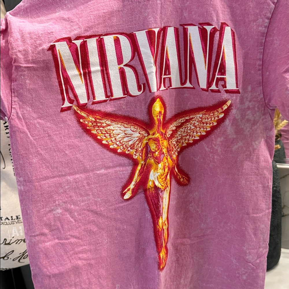 3 pack Nirvana Graphic Distressed T-Shirt MED - Picture 3 of 7